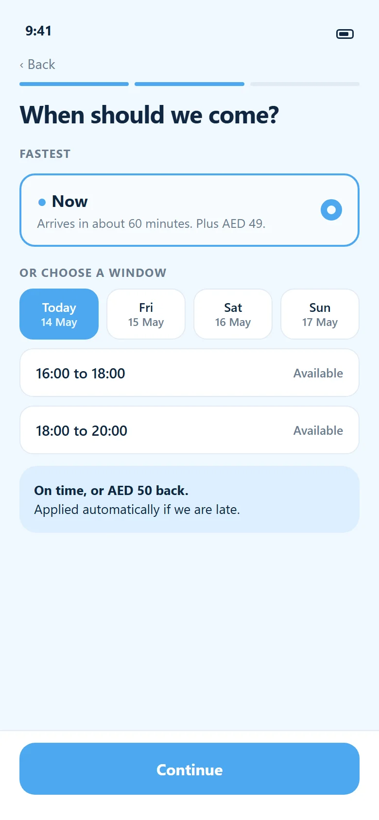 On demand